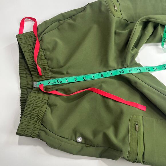 Figs Scrub Set Dark Olive Bristol Slim Henley Top Atlanta HW Skinny Jogger XSXSP - Picture 10 of 16